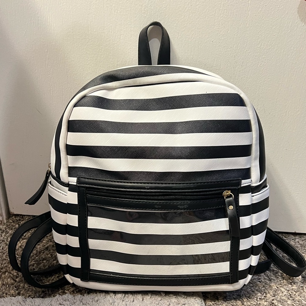 Mid-sized Striped Backpack